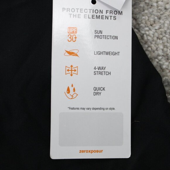 Zeroxposur Shorts NWT Womens 2XL XXL Black Sun Smart Stretch Woven Quick Dry - Picture 6 of 14